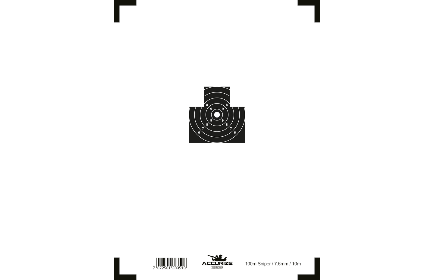 Accurize front target sniper 100m/10m Image