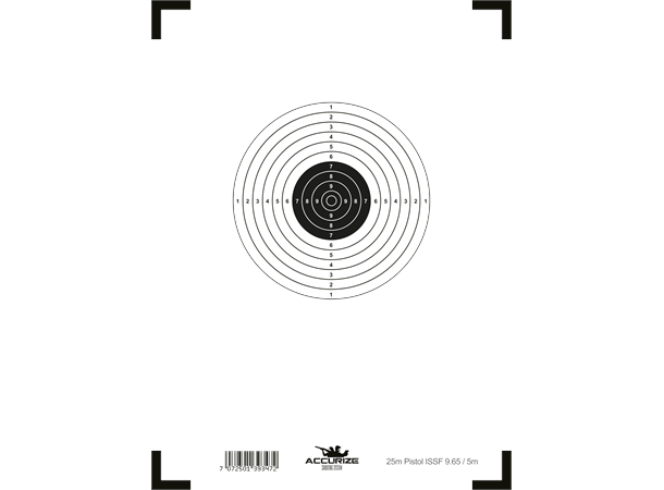 Accurize taulu 25m Pistol ISSF 9.65/5m Image